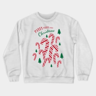 No Bows Please! Candy Cane Merry Xmas! Crewneck Sweatshirt